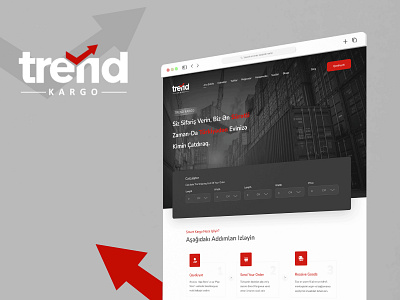 trend Kargo | Website branding design designer graphic logo ui uiux webdesign website webui