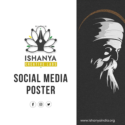 Social Media Illustration Posters graphic design