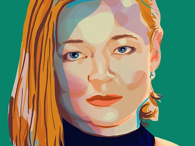 Shiv Roy actor celebrity portraits famous portrait hbo illustration photoshop portrait illustration sarahsnook shiv succession