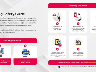 Smishing Safety Guide corporate design guide infographic smishing