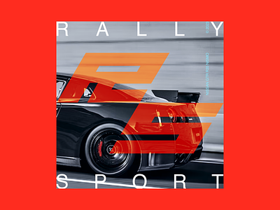 RALLY SPORT car game key logo mark nissan rally rs typography visual