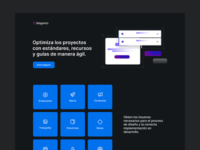 Website Design System blue dark design system documentation guidelines website