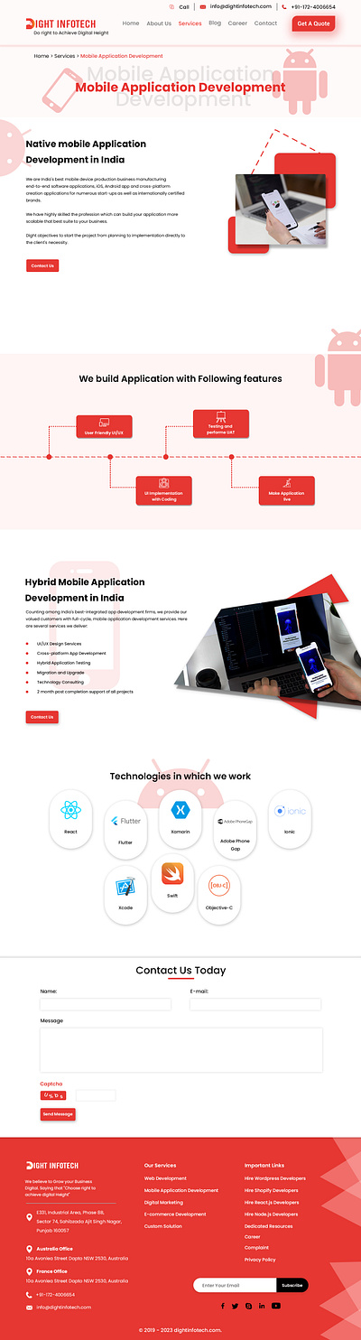 Service Page Design design figma graphic design photoshop ui