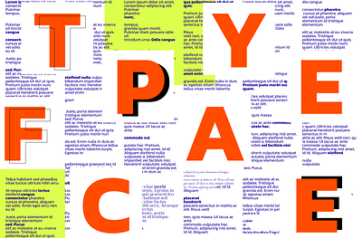 Typeface graphic design illustration