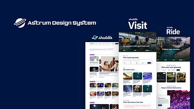 Meet Astrum! - The Cosmic Design System app branding design graphic design ui ux