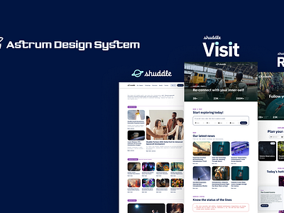 Meet Astrum! - The Cosmic Design System app branding design graphic design ui ux