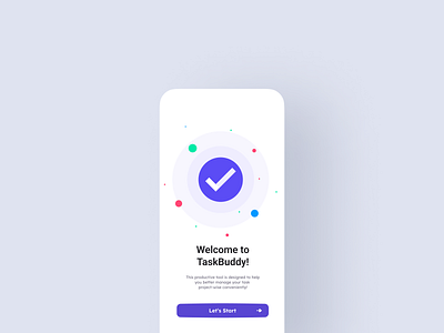 TaskBuddy app branding design logo todo ui ux