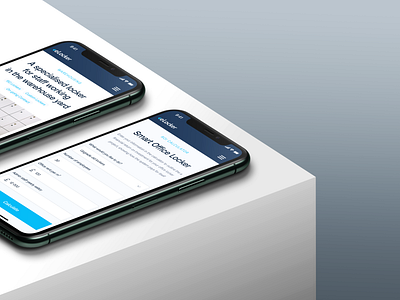 Smart Lockers design ui user experience user interface ux web