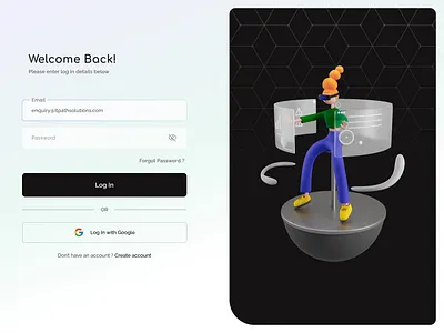 Desktop Custom Login Page Design By IT Path Solutions create account design desktop desktop design desktop website google login homepage illustration landing page landing page design login login form login page register ui ux web design web page website website design