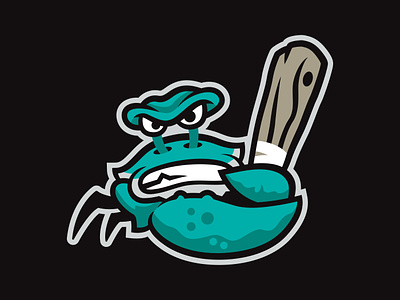 Angry Crab baseball branding crab fittedcap graphic design logo milb newera sportsdesign sportslogo