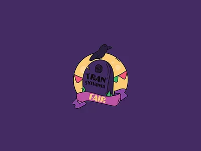Transylvania Fair Logo app store carnival circus creepy crow design fair game game art game design game logo gaming grave illustration ios scarry ui