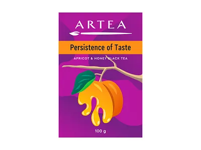 Persistence of Taste apricot art artist branding creative creativitea dali drink graphicdesign honey illustration inspiration logo packaging paintbrush painter salvadordali tea tealeaf teapackaging