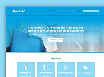 Landing Page - CleanWorks design landingpage ui