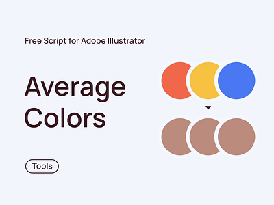 AverageColors (Illustrator Script) adobe illustrator automatization color freebie plugin script vector