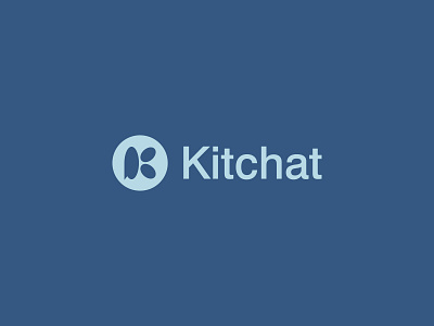 Kitchat logo chat logo logodesign