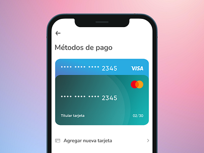 App - Payment method screens app design figma graphic design mobile ui ux