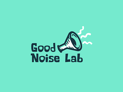 Speaker flask bulb flask illustration lab laboratory logo logotype minimalism noise speaker