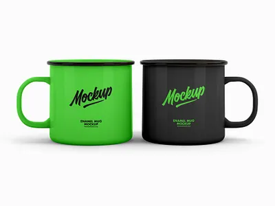 Free Enamel Mugs Mockup enamel enamel mug free free mockup mockup psd psd mockup
