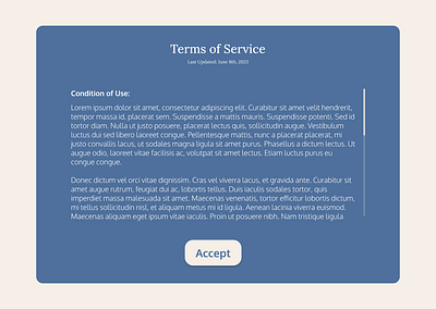 Daily UI Day 89 - Terms of Service daily ui daily ui day 89 daily ui terms of service day 89 design policy privacy policy scroll scroll bar terms terms of service terms of service ui ui ux