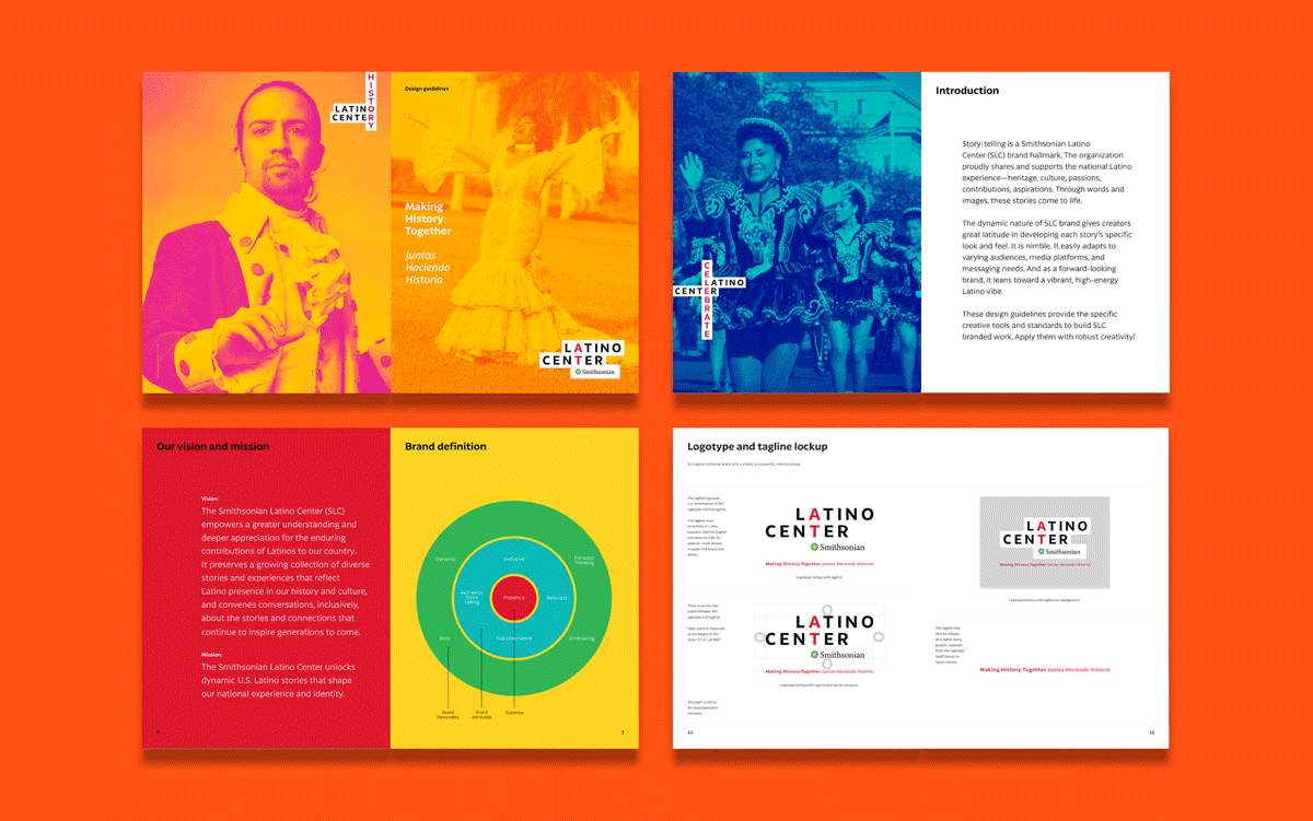 Latino branding for Smithsonian Latino Center in Washington, DC. branding design hispanic graphic design hispanic package design illustration latino graphic design latino package design latinx branding typography