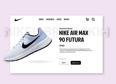 Nike shoes Website Design app design nike shoes design shoes shoes websitr ui ux website website design