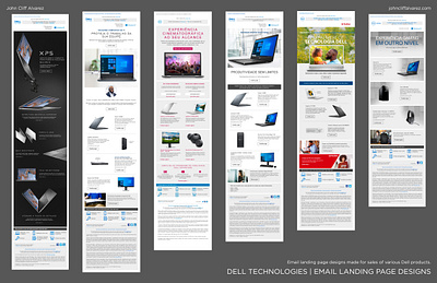 DELL Technologies | Email Landing Page Designs branding dell delltechnologies design digital email emailblast flat graphic design icon illustration landingpage logo newsletter site typography ui vector web website