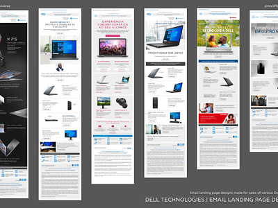 DELL Technologies | Email Landing Page Designs branding dell delltechnologies design digital email emailblast flat graphic design icon illustration landingpage logo newsletter site typography ui vector web website