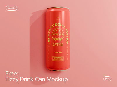 Fizzy Drink Can Mockup Vol.2 advertising branding can design download drink food free freebie identity mockup packaging pixelbuddha product psd realistic soda