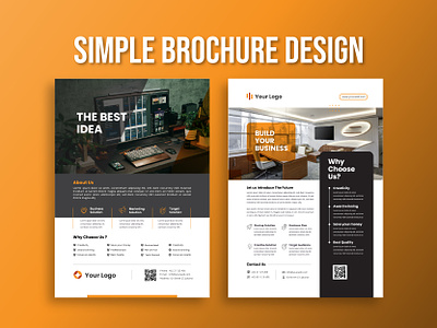 Simple Brochure Design app branding brochure design graphic design illustration thumbnail