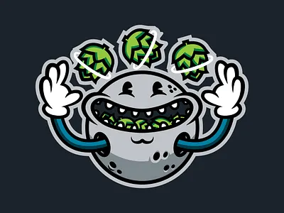 Mosaic Moon beer beerlabel branding craftbeer design digital digitalart illustration logo merch vector