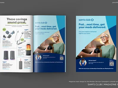 Sam's Club | Magazine Insert advertisement branding design flat graphic design illustration insert interactive layoutdesign logo magazine magazineinsert marketing print publishing qr sales typography vector virtualassistant