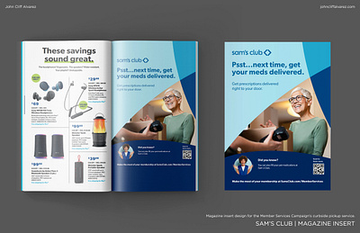 Sam's Club | Magazine Insert advertisement branding design flat graphic design illustration insert interactive layoutdesign logo magazine magazineinsert marketing print publishing qr sales typography vector virtualassistant