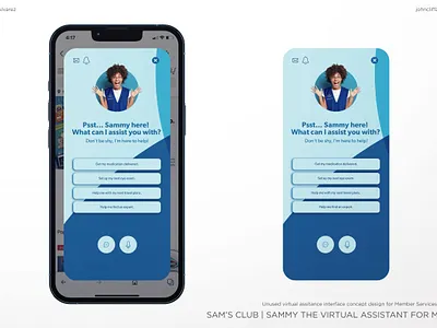 Sam's Club | Sammy The Virtual Assistant AI App for Mobile ai app artificialintelligence branding design digital flat graphic design illustration interactive logo marketing mobile sales samsclub typography uidesign uiux vector virtualassistant