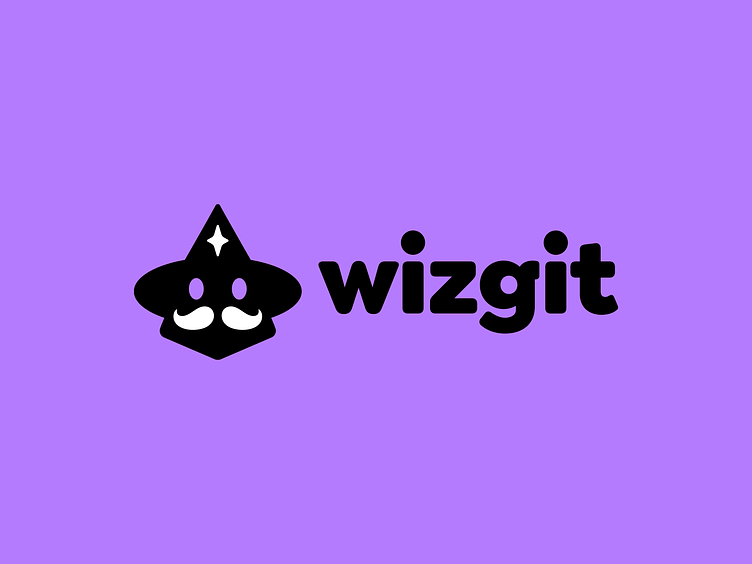 A logo for Wizgit, which automatically annotates changes in code. 