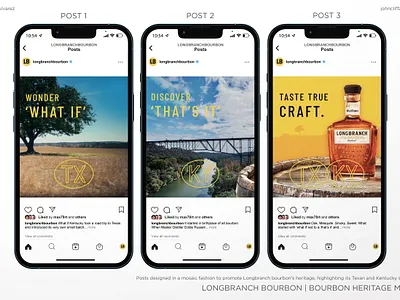 Longbranch Bourbon | Bourbon Heritage Mosiac Social Media ad branding design flat graphic design illustration instagram logo longbranchbourbon marketing post promotional sales social socialmedia socialpost typography ui vector wildturkey