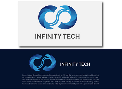 Infinite Tech logo Design animation brandidentity branding design graphic design illustration logo motion graphics ui ux