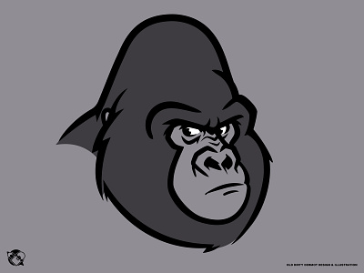 Gorilla WIP character design gorilla graphics illustration t shirt design tee design vector vector design