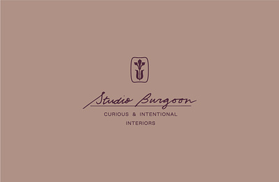 Studio Burgoon III branding identity interior design logo script typography