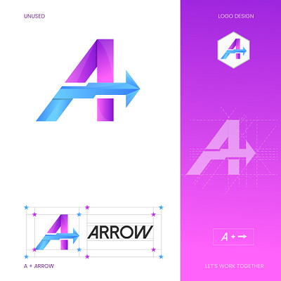 Arrow A letter logo design 3d abstract logo app logo best logo branding design gradient logo graphic design illustration logo motion graphics ui vector website logo
