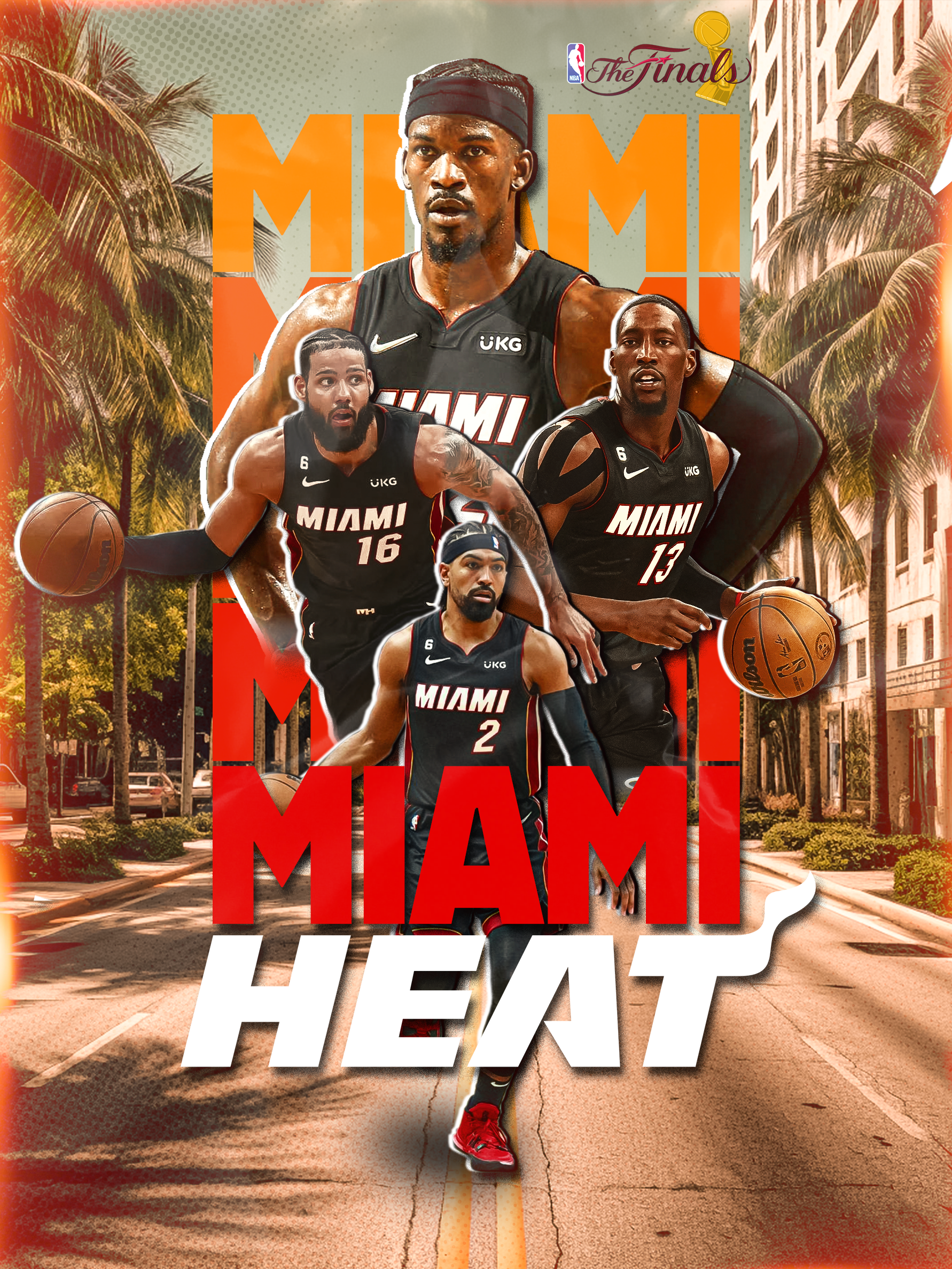 Miami Heat Finals Poster By Brandon On Dribbble   Original D27c33f80bd8bd64febe8a81a031a00c 