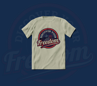 Freedom Vintage Graphic T-shirt Design custom tee design graphic art tees merch by amazon t shirt