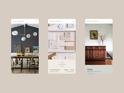 Studio Cabida V branding design mobile ui web design web development website