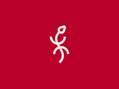 Flower Lizard branding graphic design icon logo minimal vector