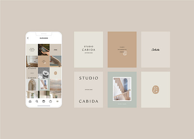 Studio Cabida III branding identity interior design logo social media typography