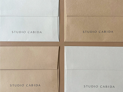 Studio Cabida I branding collateral identity interior design photography print stationery typography