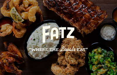 Fatz Southern Kitchen brand design brand identity branding chain restaurant handlettered illustration logo logo design restaurant southern