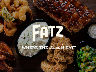 Fatz Southern Kitchen brand design brand identity branding chain restaurant handlettered illustration logo logo design restaurant southern