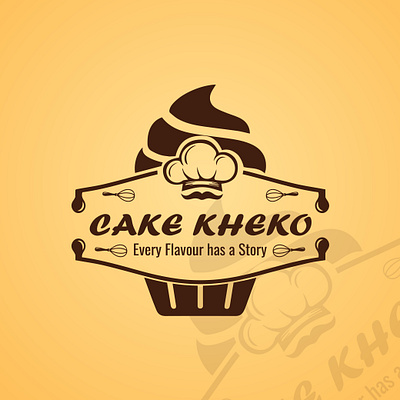 Cake Kheko Logo Design bakery logo branding cake kheko cake logo design graphic design illustration logo logo design vector