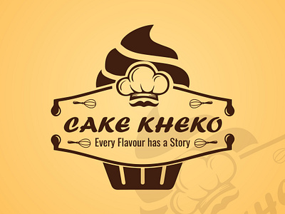 Cake Kheko Logo Design bakery logo branding cake kheko cake logo design graphic design illustration logo logo design vector