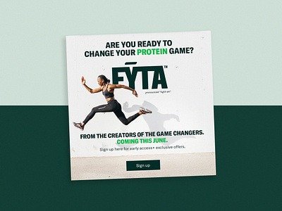 Protein Newsletter Design email fitness graphic design health